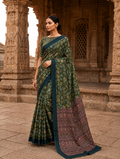 WOMENS FLORAL SAREE